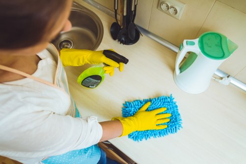 Professional end of tenancy cleaning team at work in Surrey