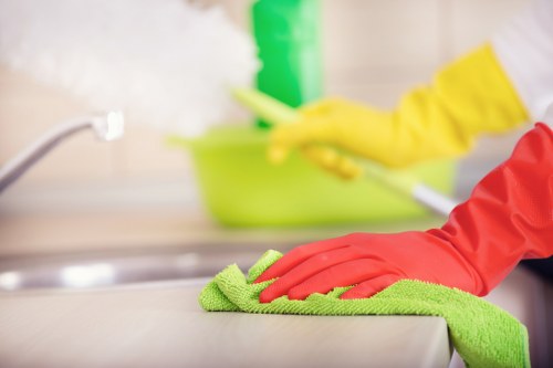 Stain removal from a rug by Surrey Cleaners